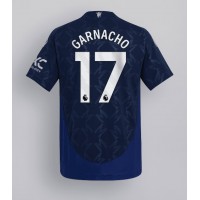 Fotballdrakt Herre Manchester United Alejandro Garnacho #17 Bortedrakt 2024-25 Kortermet